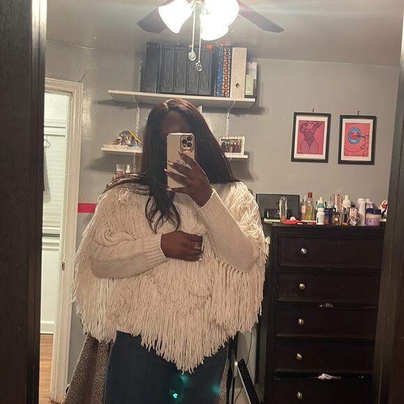 Fashion Nova Fringe Sweater - Picture 4 of 10